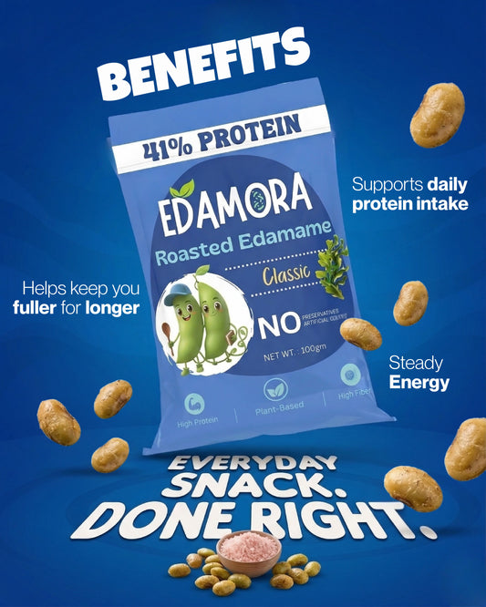 Edamora Roasted Edamame - Classic Seaweed