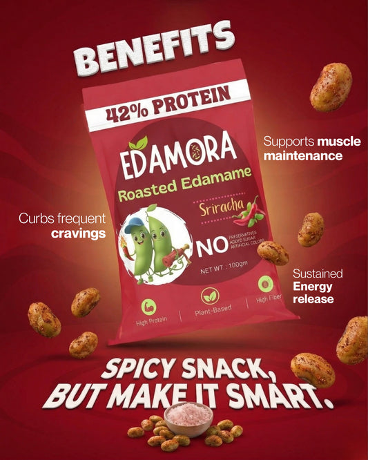 Edamora Roasted Edamame - Sriracha