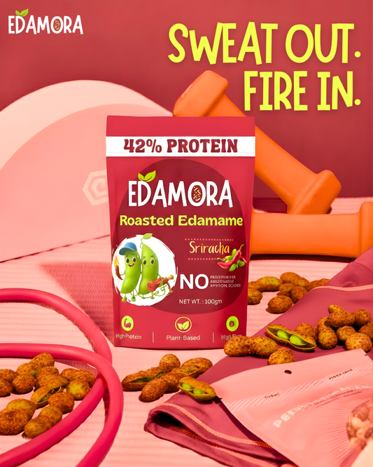 Edamora Roasted Edamame - Sriracha