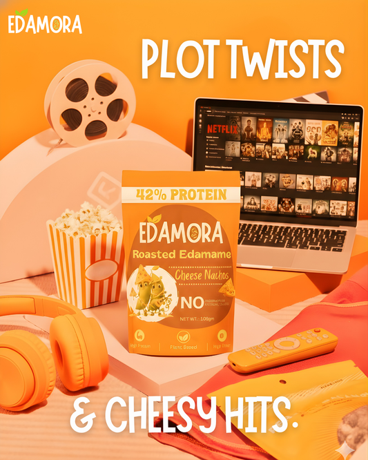 Edamora Roasted Edamame - Cheese Nachos