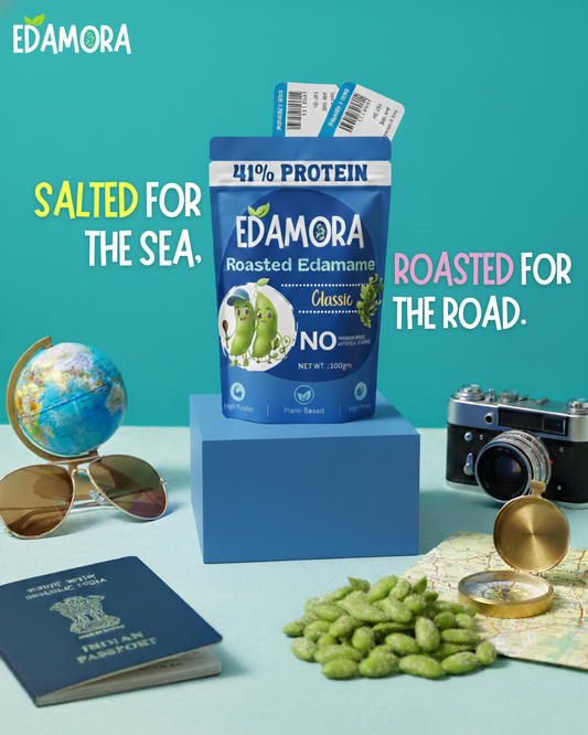 Edamora Roasted Edamame - Classic Seaweed