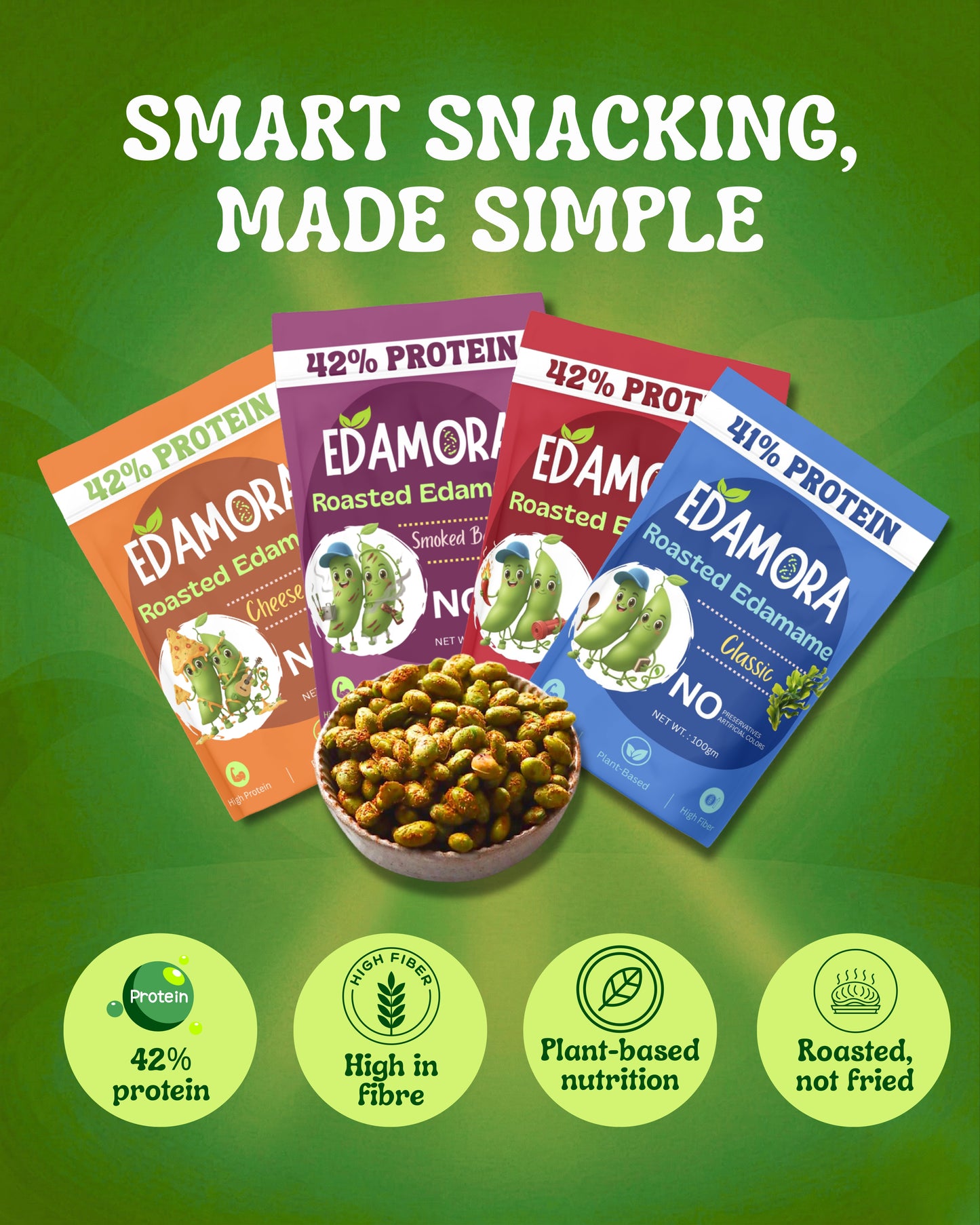 All-in-One Edamora Combo 100g/pack (4 Flavours)