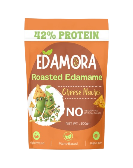 Edamora Roasted Edamame - Cheese Nachos