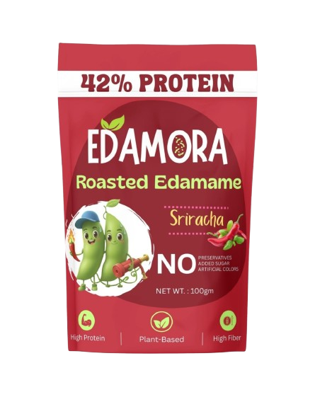 Edamora Roasted Edamame - Sriracha