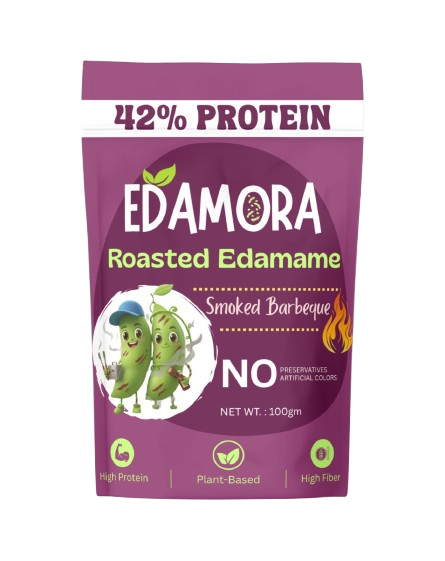 Edamora Roasted Edamame – Smoked Barbeque